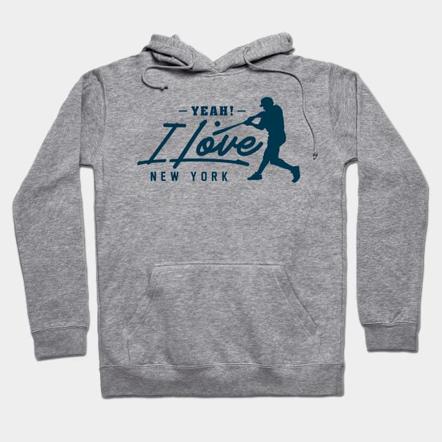 I Love New York Baseball Hoodie by Toogoo